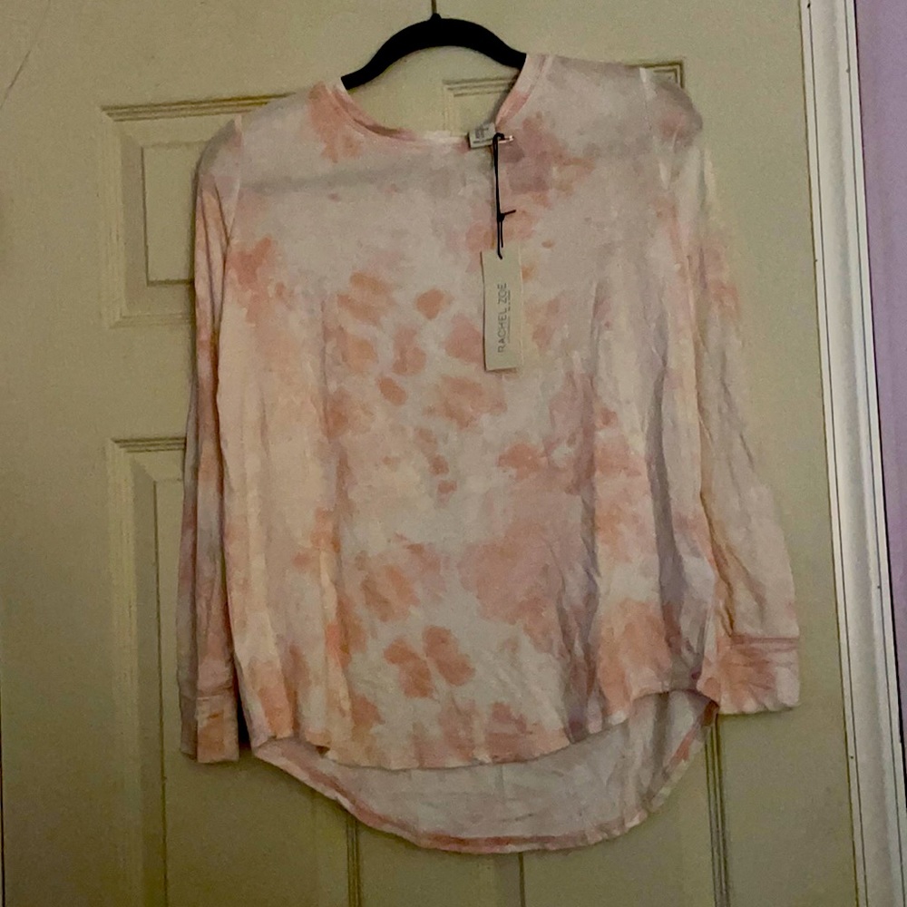 NWT Rachel Zoe XS Two Piece Tie-Dyed Pink Set